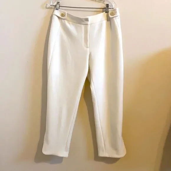 Rachel Roy Pants 12 Signature Cropped Ivory Pants - Picture 5 of 12